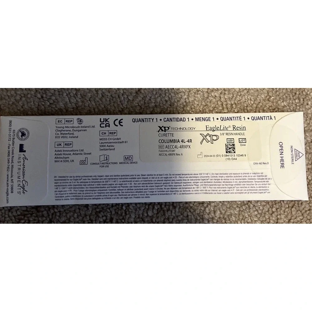 Dental Curette American Eagle Columbia 4R 4L  Eaglelite XP Technology. New